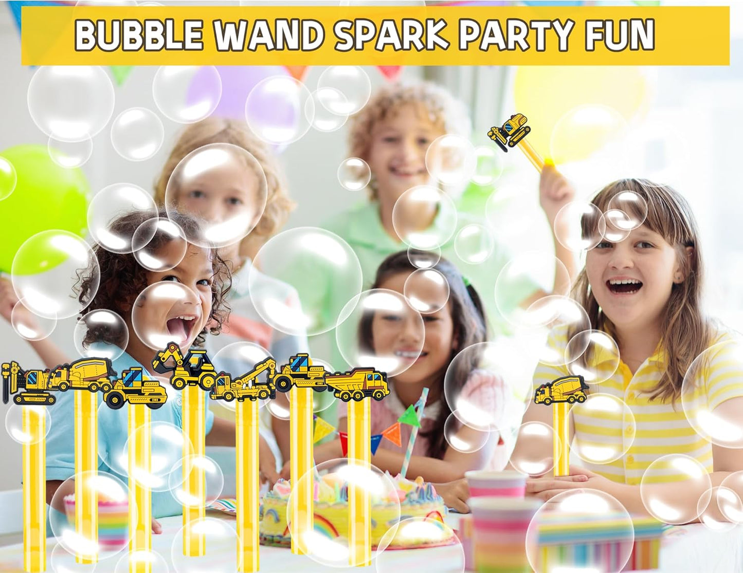 24PCS Animal Bubble Wands for Wild One Birthday Baby Shower Decorations Safari Jungle Theme Party Favors Supplies, Pinata Goodie Bags Filler, Classroom Prizes, Valentines Gifts, Easter Stuffers