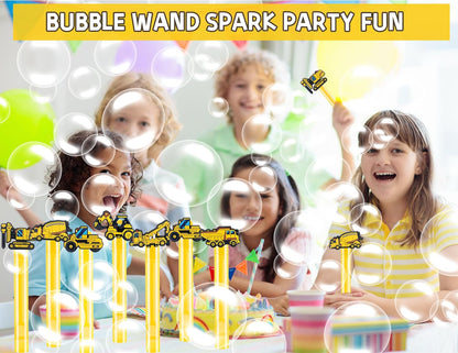 24PCS Animal Bubble Wands for Wild One Birthday Baby Shower Decorations Safari Jungle Theme Party Favors Supplies, Pinata Goodie Bags Filler, Classroom Prizes, Valentines Gifts, Easter Stuffers