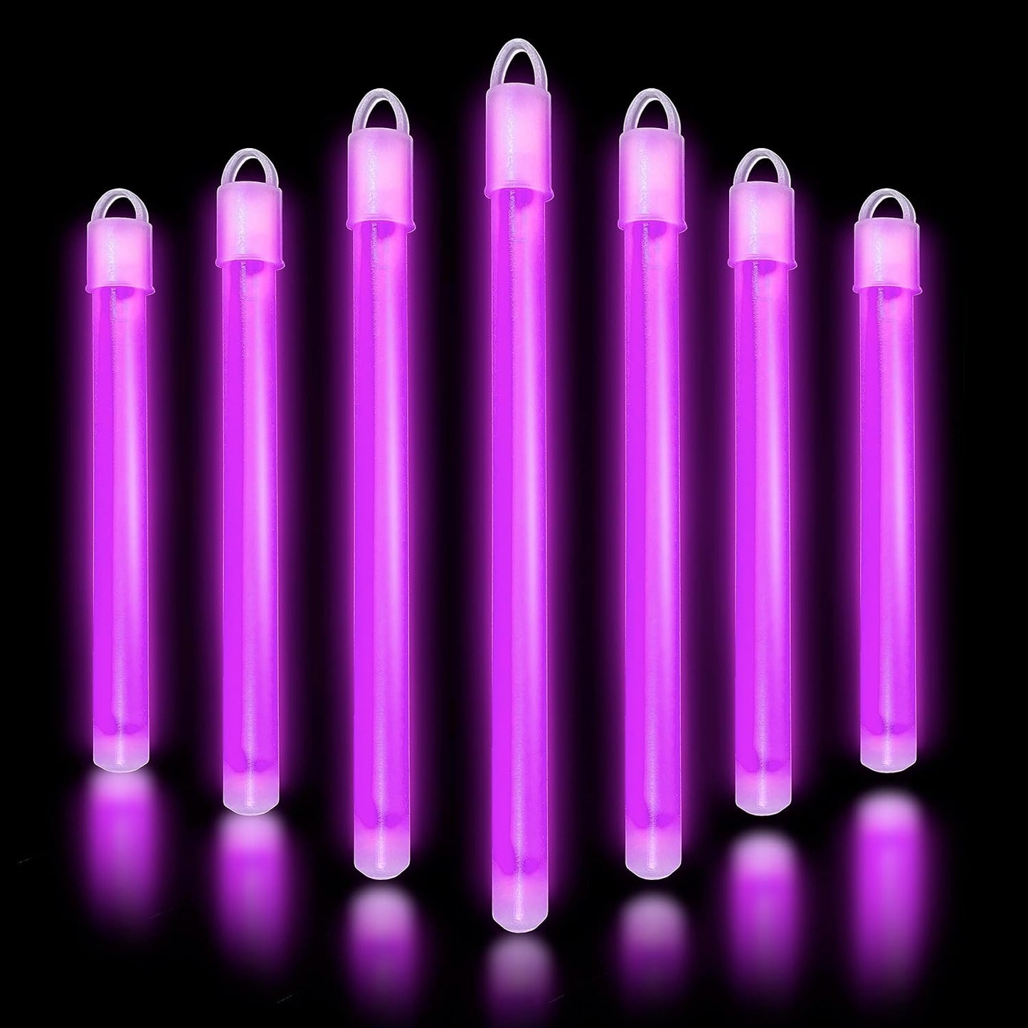 Glow Fever Glow in The Dark Sticks - 50 ct 6" Glow Sticks Bulk Party Pack with End Caps & Lanyards - Glow Party Favors for Concert, Festival, & Wedding Neon Light Sticks by Party Dragon, Multi