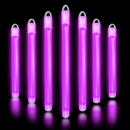 Glow Fever Glow in The Dark Sticks - 50 ct 6" Glow Sticks Bulk Party Pack with End Caps & Lanyards - Glow Party Favors for Concert, Festival, & Wedding Neon Light Sticks by Party Dragon, Multi