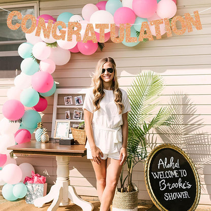 BEISHIDA 116 PCS A-Z DIY Letter Banner Kit Make Your Own Banner Including 111 Letters and Numbers 3 Rope and 2 Threading Device,Customized for Birthday Graduation Wedding Decor Black