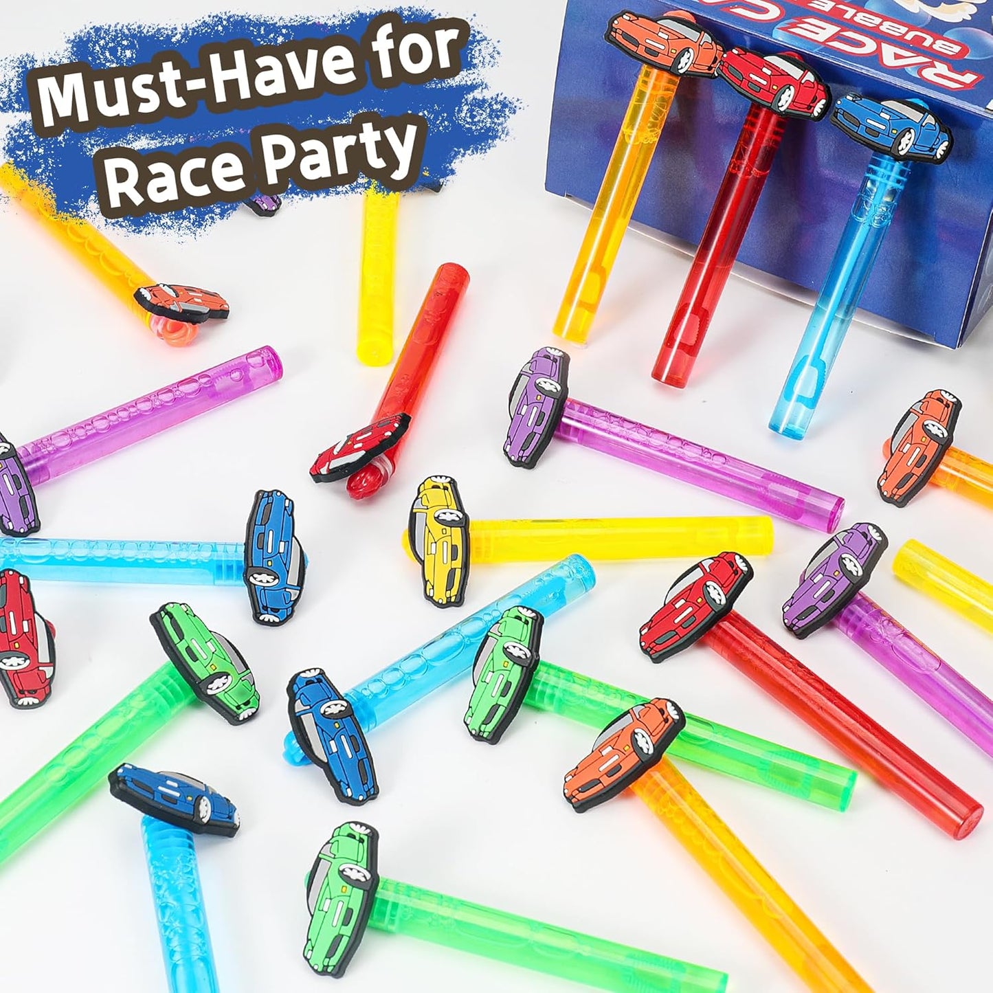 24PCS Animal Bubble Wands for Wild One Birthday Baby Shower Decorations Safari Jungle Theme Party Favors Supplies, Pinata Goodie Bags Filler, Classroom Prizes, Valentines Gifts, Easter Stuffers