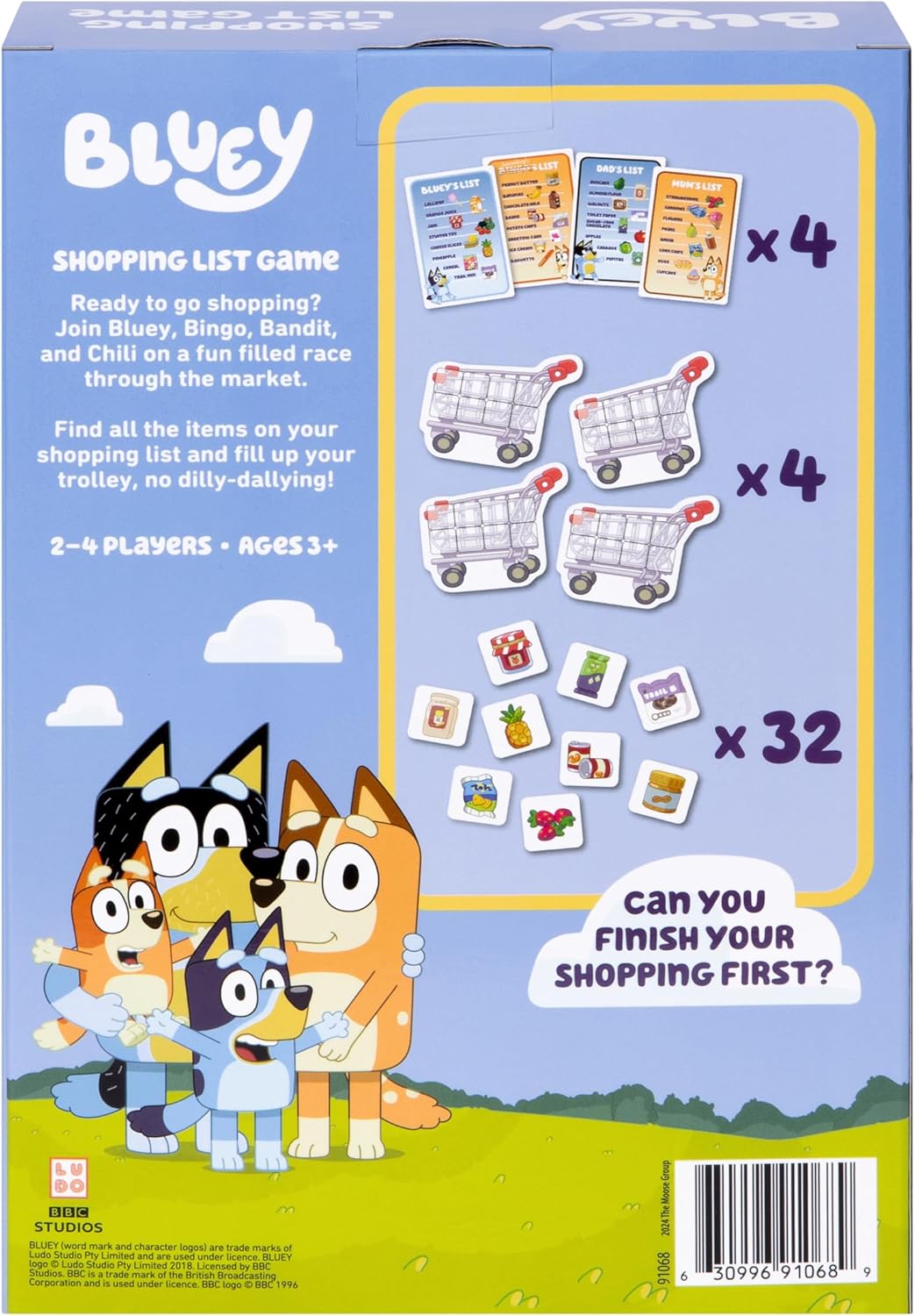 Bluey Fancy Restaurant Game, Join and Bingo as They Match Food Cards to Help Dad Prepare a Special Dinner for Mum, Serve up Fun While Building Memory and Matching Skills, Ages 3+, 2–4 Players