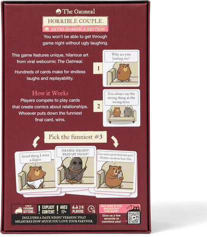 Horrible Therapist: Extra Horrible Edition by Exploding Kittens - A Card Game for 3-8 Players, Ages 17+ - Adult Party Game for Family Night