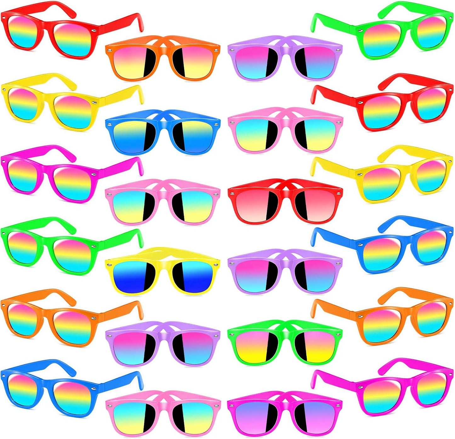 INNOCHEER Party Sunglasses for Kids with UV400 Protection Eyewear Neon Sunglasses for Boys, Girls - Great Gift for Party Favors, Birthday Party and Outdoor Activity