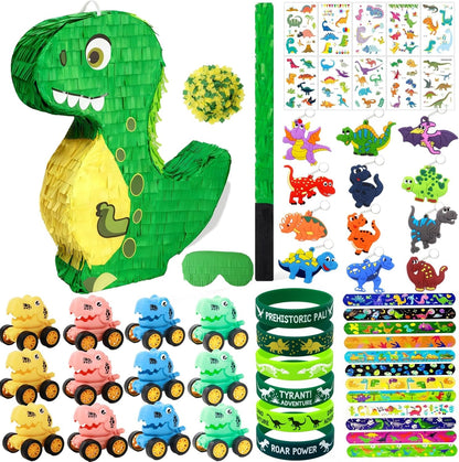 Dinosaur Pinata for Boys Birthday Party Dino Pull String Pinata Birthday Party Supplies for Kids Dinosaur Themed Party 12 x 16 x 3 Inches