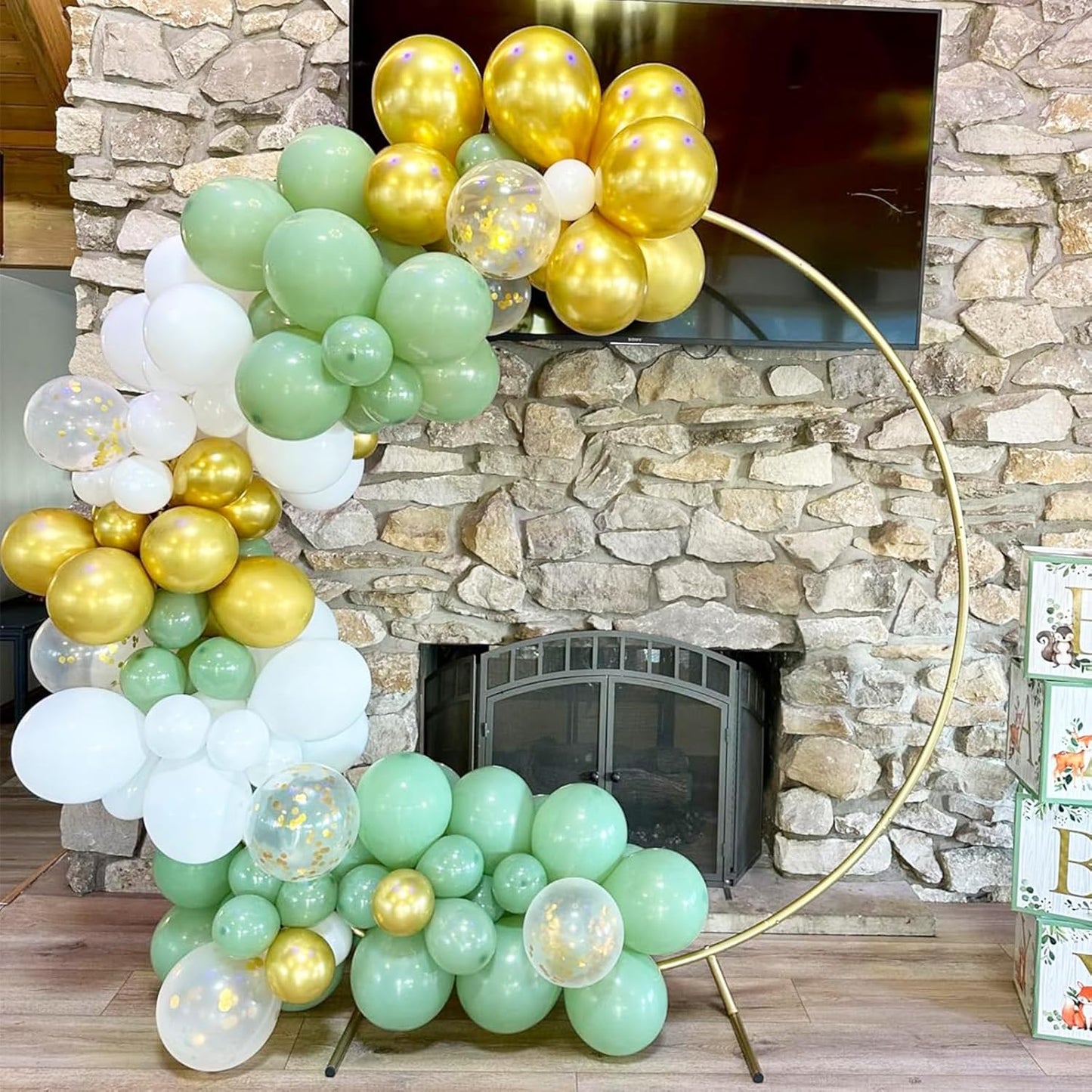 Blue Silver Balloons Set, 12 Inch Blue and Silver Balloons Dark Navy and Confetti Party Latex Balloon, Macaron Metallic Baby Blue Mixed Balloon for Birthday Graduation Baby Shower Wedding Retirement