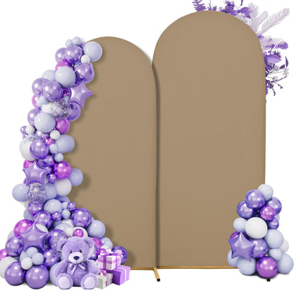 3-Piece Arch Cover Bundle – 7.2FT, 6.6FT & 6FT Stretch Spandex Backdrop Set – Wedding, Birthday & Photo Booth Arch Covers for Every Event