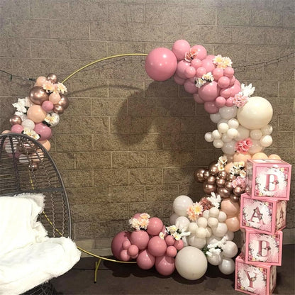 Sage Green and Dusty Pink Balloons, Retro Pink Muted Green White Gold Baby in Bloom Balloons for Girls Women Floral Fairy Wildflower Camping Birthday Woodland Baby Shower Garden Tea Party Decorations