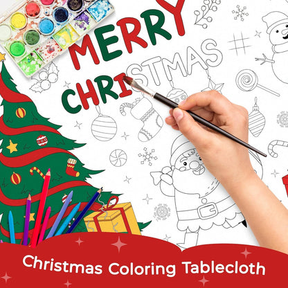 Childom 1 Pack Fourth of July Coloring Tablecloth for Kids,4th of July Crafts for Kids 30"x72" Giant Coloring Poster Table Cloth,Large Paper Poster Crafts Party Activities,4th of July Paper Tablecloth