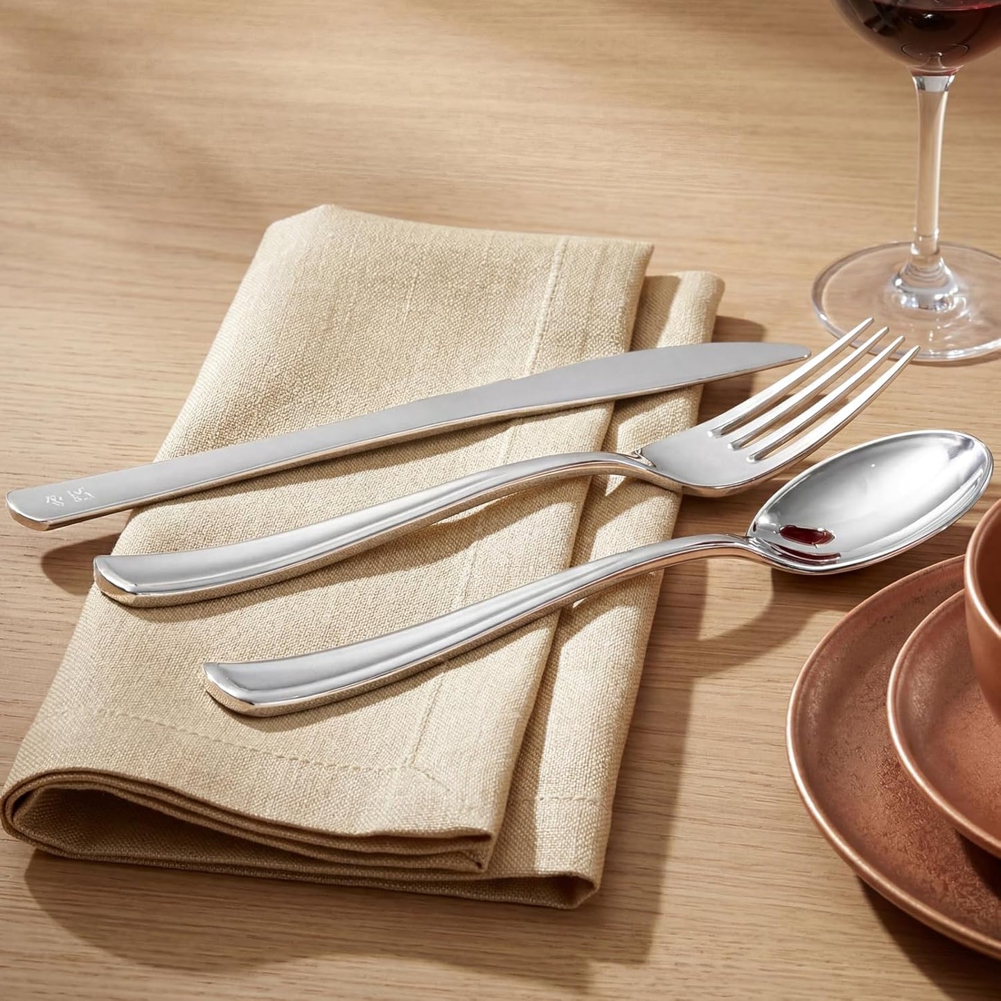 Supernal 360pcs Silver Plastic Cutlery,Elegant Plastic Silverware,Silver Hammed Silverware,Disposable Flatware,Include 120 Forks,120 Knvies,120 Spoons,Perfect for Birthday,Party,Wedding