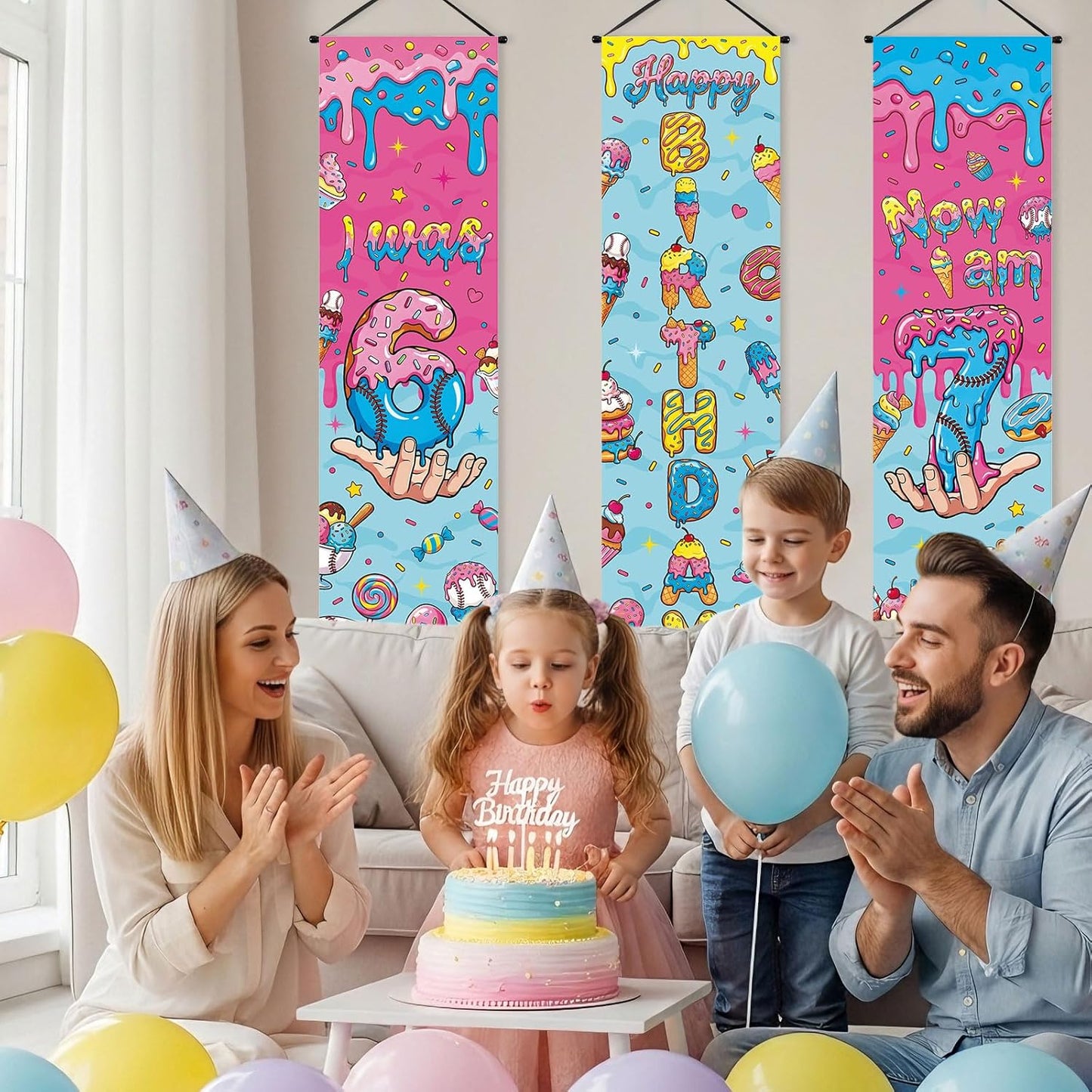Chiisong 3 Pcs Neon Banner Party Decorations Let's Glow Banner Glow in the Dark Porch Sign Welcome Birthday Porch Sign for Neon Birthday Party Supplies Club Halloween Classroom Decorations