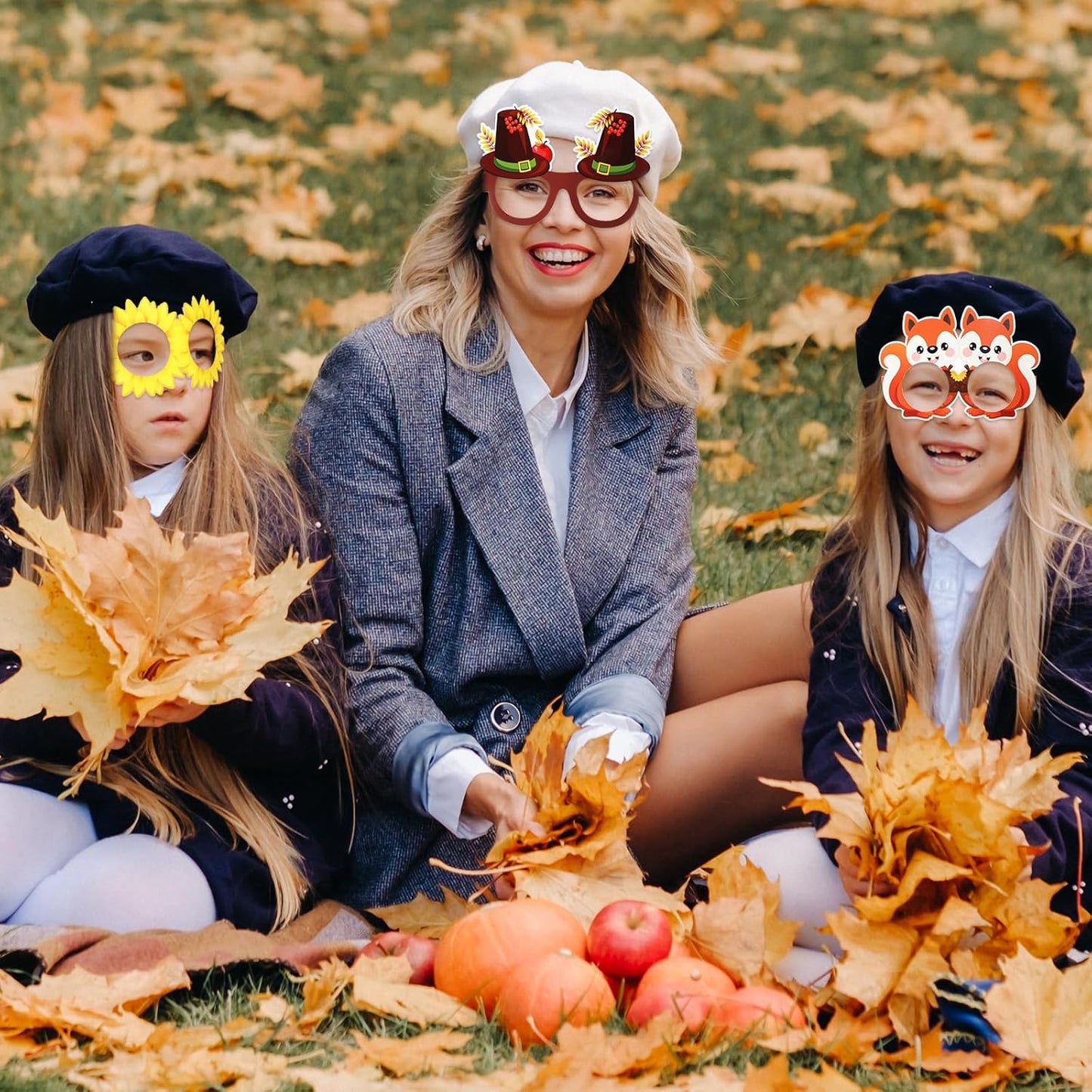 32 Pcs Spa Party Favors Paper Glasses Makeup Paper Eyeglasses Frames Spa Photo Booth Props Selfie Props for Makeup Birthday Party Decorations