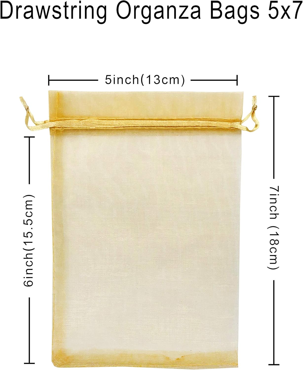 Jexila 120PCS Sheer Organza Bags 5X7 inches Mesh Drawstring Gift Bags Small for Jewelry Wedding Party Baby Shower Favor Bags (Rainbow )