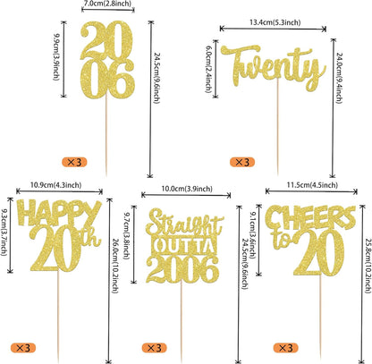 15 PCS 50th Birthday Centerpiece Sticks Fifty Happy 50th Straight Outta 1976 Table Flower Centerpieces Sticks Cheers to 50 Floral Decorations for 50th Birthday Party Centerpieces Supplies Black