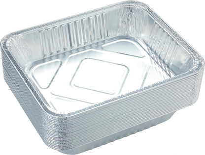 Waytiffer Aluminum Pans 9x13 Disposable Foil Pans (10 Pack) Half Size Deep Steam Table Pans Extra Thick for Baking, Cooking, Roasting, Heating, Serving & Lining Steam-Table Trays