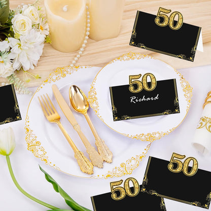 Construction Table Place Cards 50pcs Dump Truck Tent Cards Digger Excavator Food Labels Car Blank Name Card for Birthday Baby Shower Construct Theme Party Table Setting Supplies