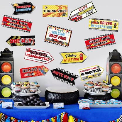 24 Pieces Retirement Decorations Retirement Party Directional Sign Retired Welcome Signs for Adults Retirement Themed Party Decorations Birthday Party Supplies
