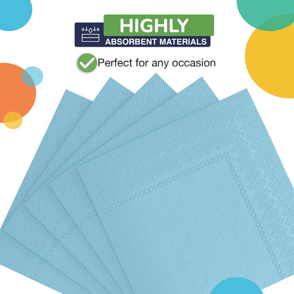 Party Solids Purple Paper Napkins Disposable Everyday 50 Pcs 2 Ply Purple Dinner Napkins Paper Everyday For Parties & Party Supplies