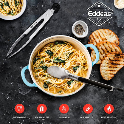 EDDEAS 12 PCS Small Serving Tongs, 4.3" Mini Gold Tongs, Gold Kitchen Tongs for Serving Food, Coffee Bar, Tea Party, Desserts Party and Ice Bucket