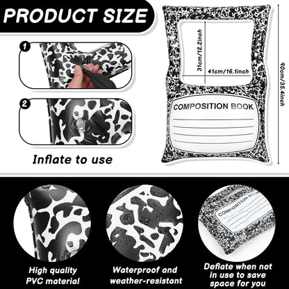 Back to School Decorations Inflatable Balloons Photo Booth Props Frame 40'' Apple Photo Props Pencil Selfie Frame Welcome First Day of School Picture Selfie for Party Decoration(Apple)