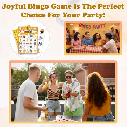 Book Bingo Game, Reading Party Bingo Cards Set, Read Themed Party Games Supplies for Book Lovers, Adults Family Friends Holiday Activities Favors Decorations for 24 Player, 01