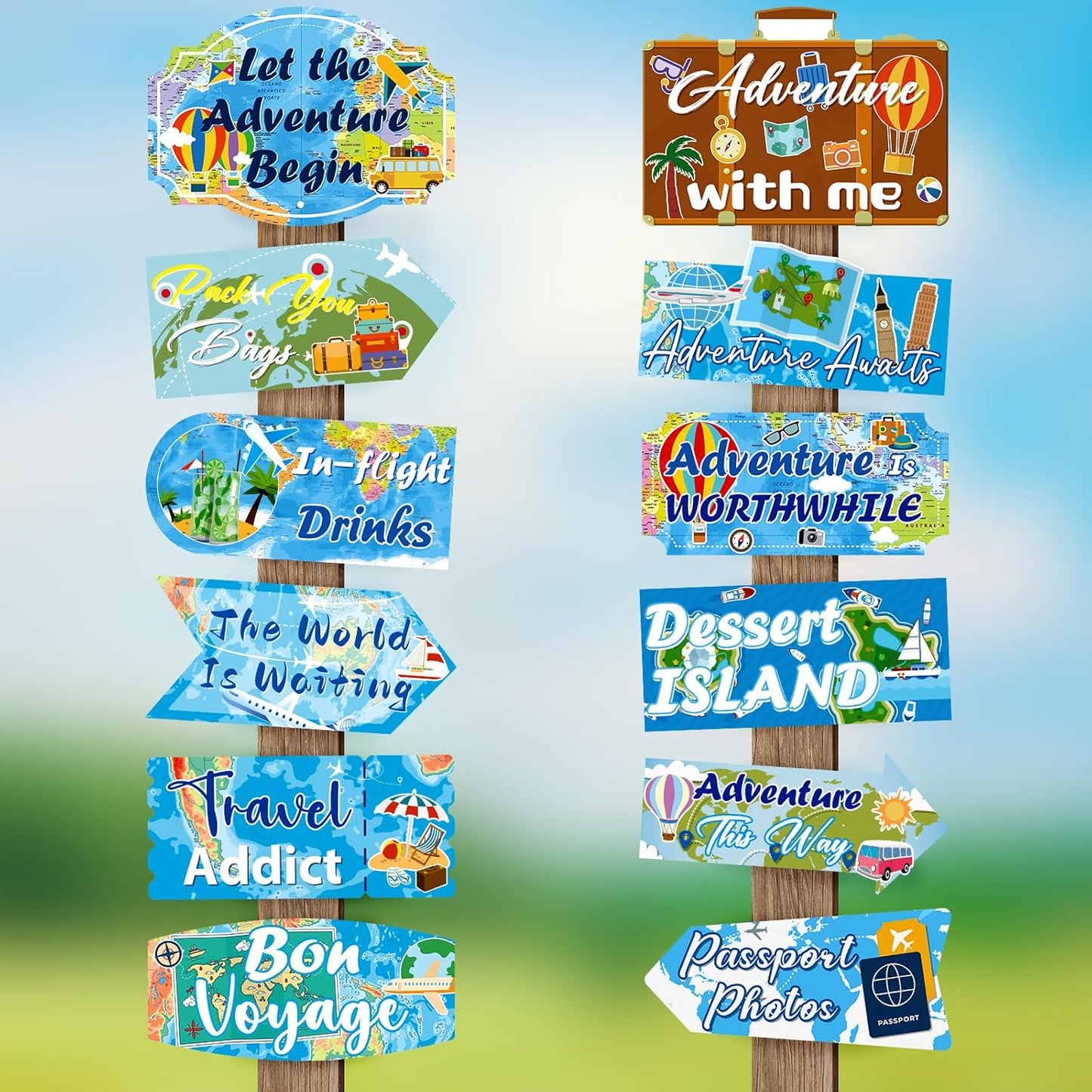 24 Pieces Retirement Decorations Retirement Party Directional Sign Retired Welcome Signs for Adults Retirement Themed Party Decorations Birthday Party Supplies