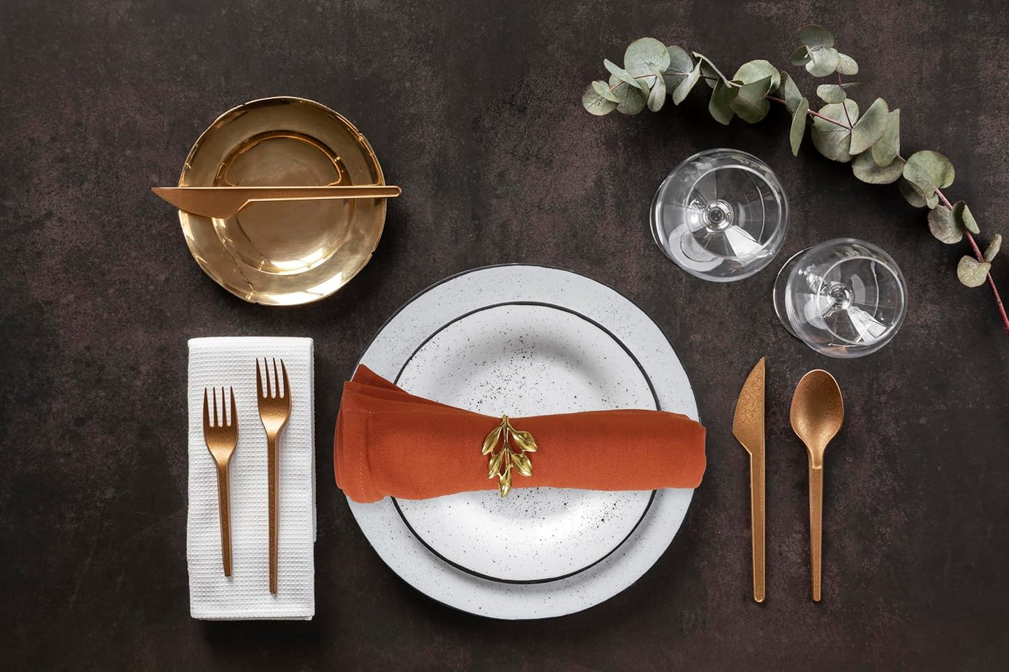 ACCENTHOME Natural Cotton Linen Napkin Set of 12 18x18 inch Dinner Napkins - Washable Soft Premium Hotel Quality Reusable Hemmed Edges Napkins Perfect Table Linens for Family Dinners, Weddings