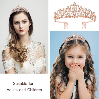 Princess Birthday Tiara - Happy Crown for Girls & Women, Decorative Accessory