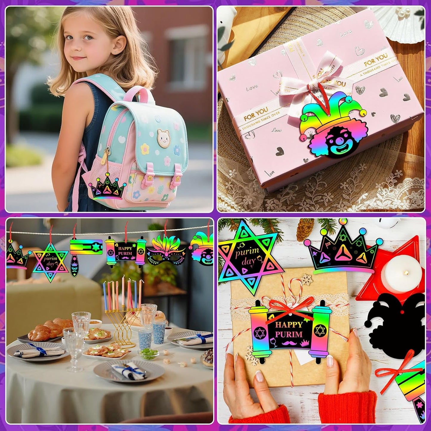 JULMELON 36 PCS Ocean Crafts, Rainbow Scratch Art Under The Sea Party Favors DIY Magic Color Summer Ocean Animals Scratch Cards for Summer Party Favors School Activities