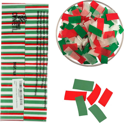 Ultimate Confetti, Multicolor Biodegradable Confetti - Rectangular Fluttering Tissue Paper Confetti for Cannon and Launcher use - Best for Holidays, Birthday, Wedding, and Parties - 1 lb, 16 oz