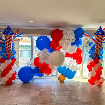 60 Pcs Blue and Silver Balloons, Navy Royal Blue Silver Party Balloons with Metallic Confetti Helium Latex Balloons for Birthday Baby Showers Fathers Day 2025 Graduation Decoration