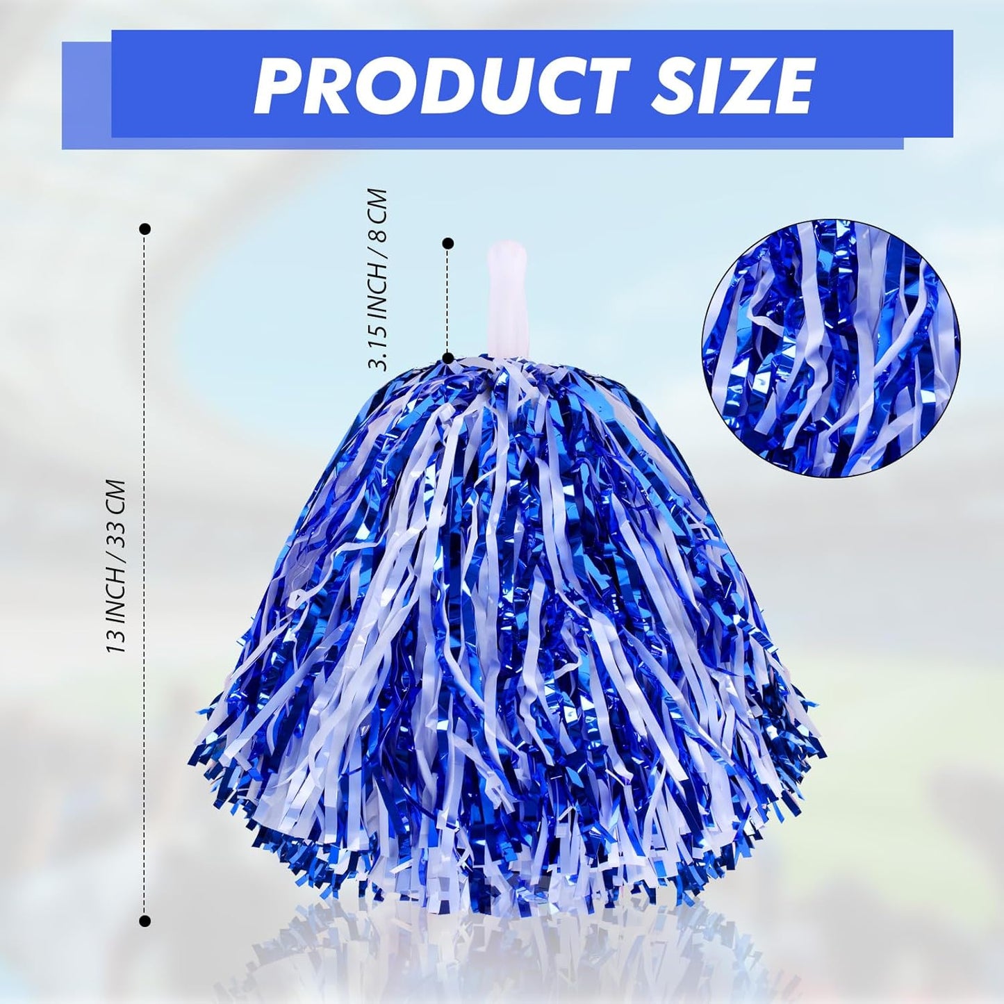48 Pcs Cheerleading Pom Poms and Hand Clappers Noisemakers Set for Team Spirit Items Sporting Events Football Baseball Cheering Essentials Party Favors Dance（Yellow and Black）