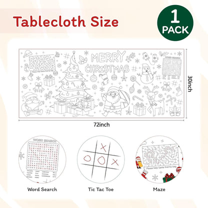Childom 1 Pack Fourth of July Coloring Tablecloth for Kids,4th of July Crafts for Kids 30"x72" Giant Coloring Poster Table Cloth,Large Paper Poster Crafts Party Activities,4th of July Paper Tablecloth