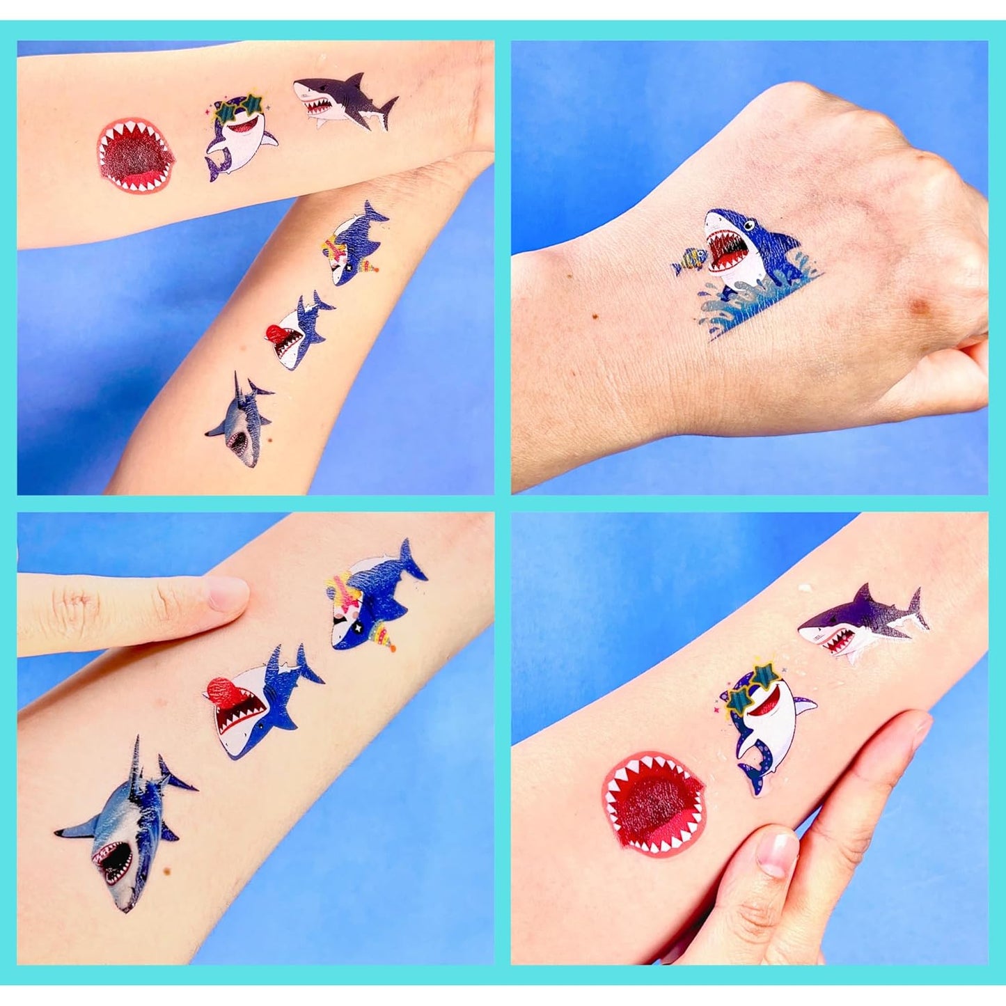 Tropical Flower Hawaiian Temporary Tattoos for Kids - 96 PCS Pre-cut Hawaii Luau Hibiscus Plumeria Party Favors Flower Summer Waterproof Stickers for Summer Aloha Party Decoration Supplies
