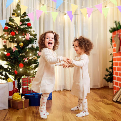Tatuo 200 Feet Solid Pennant Banners Flags String Triangle Hanging DIY Bunting Flags Party Decorations for Grand Opening Party Banners for Kids Birthday, Shops (White)