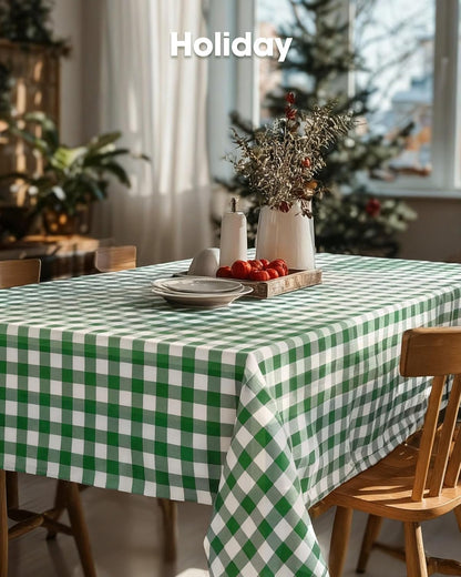 Pureegg Plastic Table Cloth 10 Pack, 54 x 108 Inch Disposable Table Cloths for Party, Picnic and Wedding, Rectangle, White - Colors B