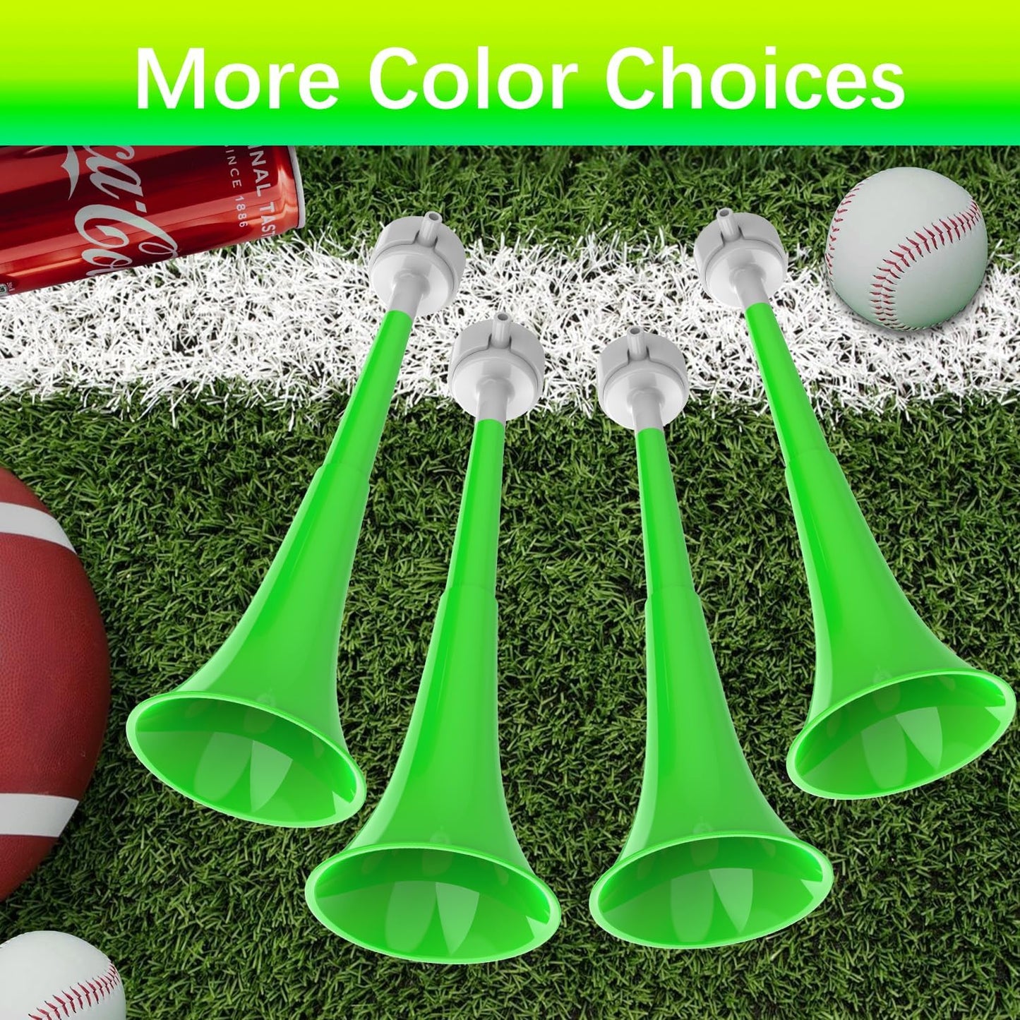 Vuvuzelas Soccer Horn Collapsible Blow Horns Noise Maker Loud Sound Sports Horn Noisemaker for Sporting Events School Graduation Games Party Supplies Favors Accessories