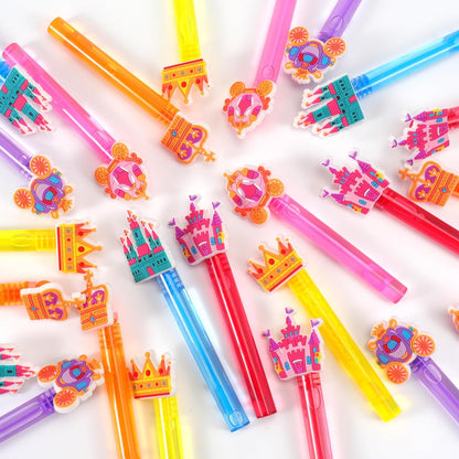 24PCS Animal Bubble Wands for Wild One Birthday Baby Shower Decorations Safari Jungle Theme Party Favors Supplies, Pinata Goodie Bags Filler, Classroom Prizes, Valentines Gifts, Easter Stuffers