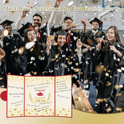 Graduation Decorations 2026 - Graduation Guest Book for Class of 2026, Signature Board Sign for High School & College Graduation Party Decor