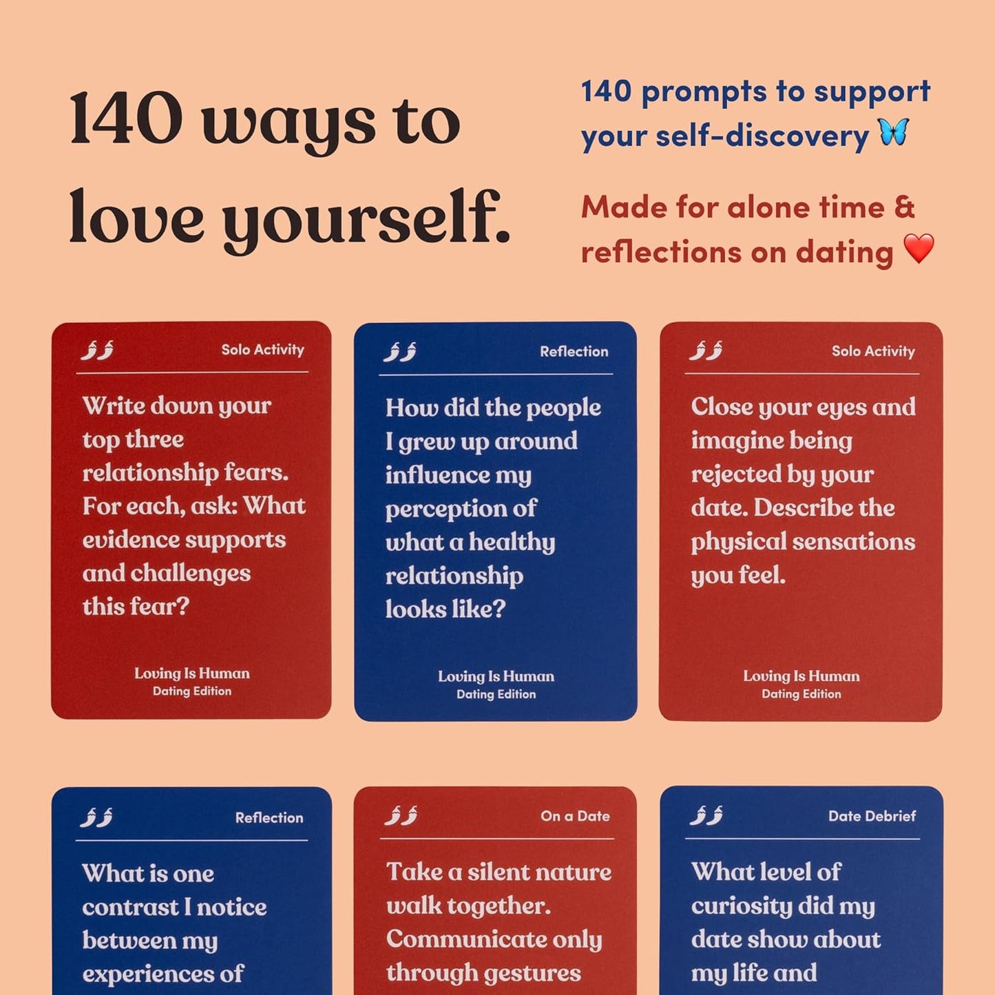 Partners are Human | 140 Conversation Cards to Help Deepen Romantic Relationships | Card Game for Bonding & Communication | Therapy for Adults
