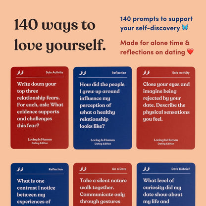 Partners are Human | 140 Conversation Cards to Help Deepen Romantic Relationships | Card Game for Bonding & Communication | Therapy for Adults