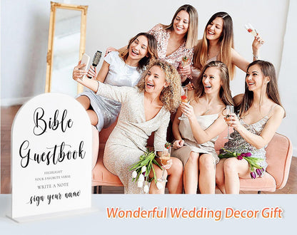 Audio Guest Book Sign, White Arch Acrylic Wedding Sign, Audio Guest Book Wedding Phone, Bridal Shower Decor, Engagement Party Decor, Centerpiece Table Decorations Party for Bride and Groom-14