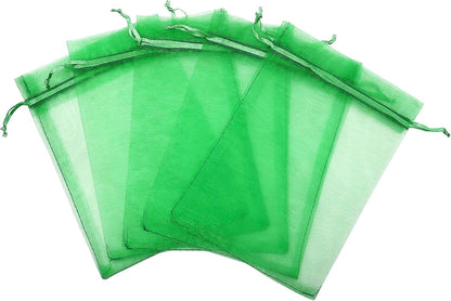 Jexila 120PCS Sheer Organza Bags 5X7 inches Mesh Drawstring Gift Bags Small for Jewelry Wedding Party Baby Shower Favor Bags (Rainbow )