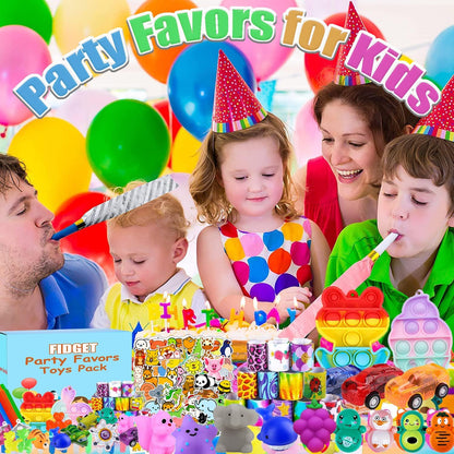127 Pcs Party Favors for Kids 4-8, Treasure Box Toys for Classroom, Prizes for Kids Classroom, Pinata Fillers Goodie Bags Stuffers, Bulk Fidget Toys Birthday Gifts