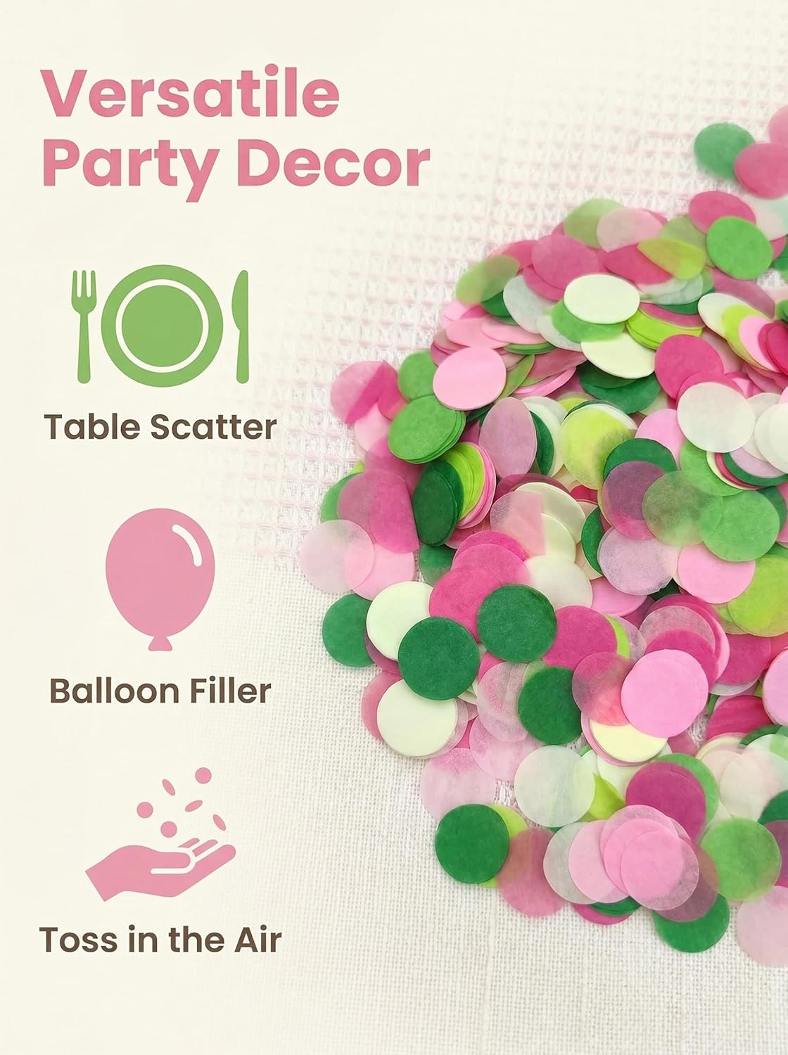 1 Inch Pastel Tissue Paper Table Confetti Dots for Baby Shower Gender Reveal Birthday Party Decorations 2 oz