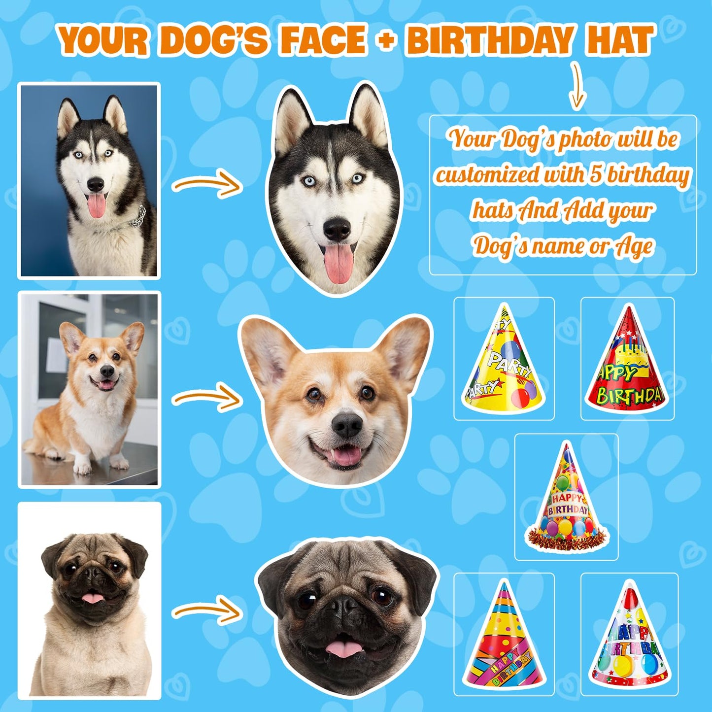 96 PCS Dog Pet Pre-Cut Temporary Tattoos for Kids | Super Cute First Themed Birthday Party Favors, Supplies, Decorations, Animal Fake Tattoo Stickers (Multiple)