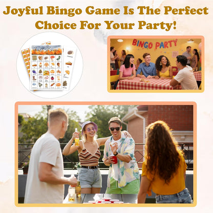 Book Bingo Game, Reading Party Bingo Cards Set, Read Themed Party Games Supplies for Book Lovers, Adults Family Friends Holiday Activities Favors Decorations for 24 Player, 01
