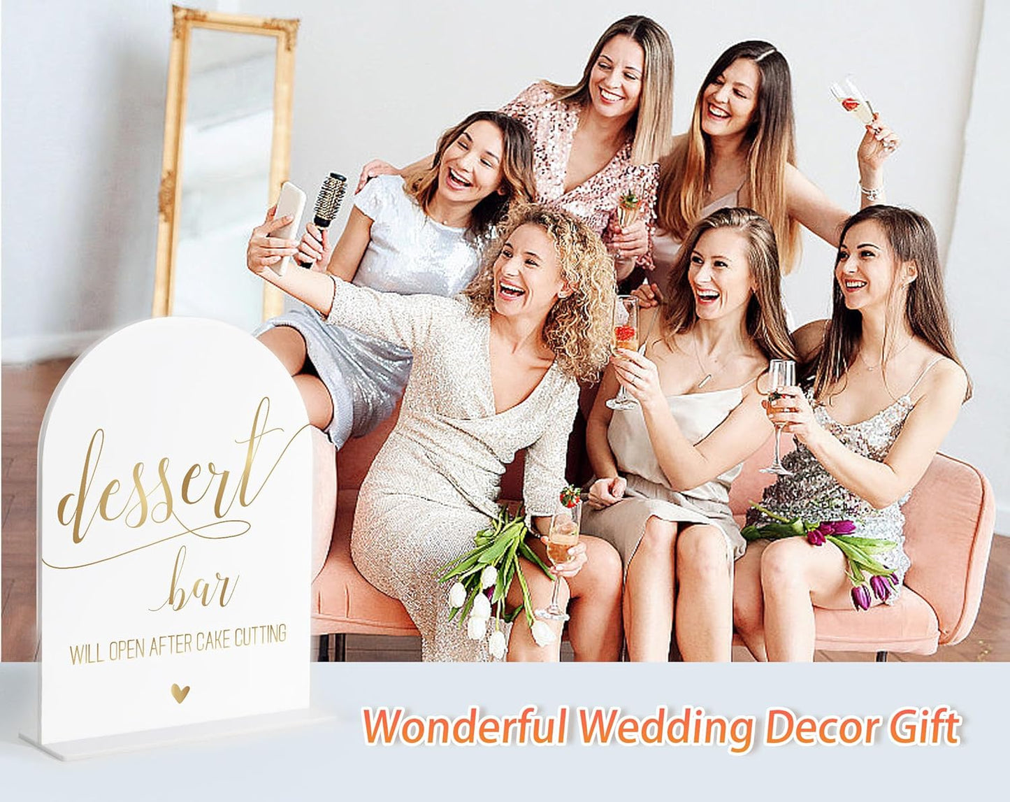 Audio Guest Book Sign, White Arch Acrylic Wedding Sign, Audio Guest Book Wedding Phone, Bridal Shower Decor, Engagement Party Decor, Centerpiece Table Decorations Party for Bride and Groom-14