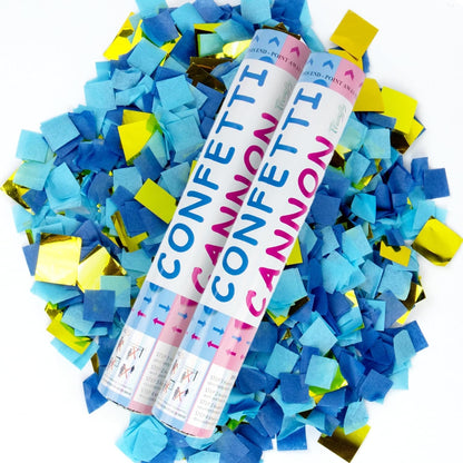 2 Pack Gender Reveal Confetti Cannon, 12 in Pink Square shaped Paper Party Poppers Cannons, Confetti Poppers For Baby Girl Gender Reveal Baby Showers (Square, Pink)
